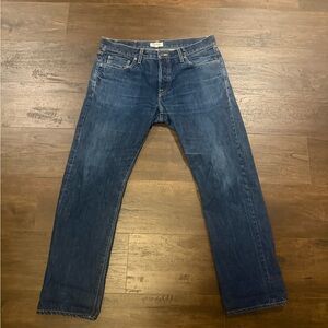 Buck Mason Dark Blue Straight Jeans